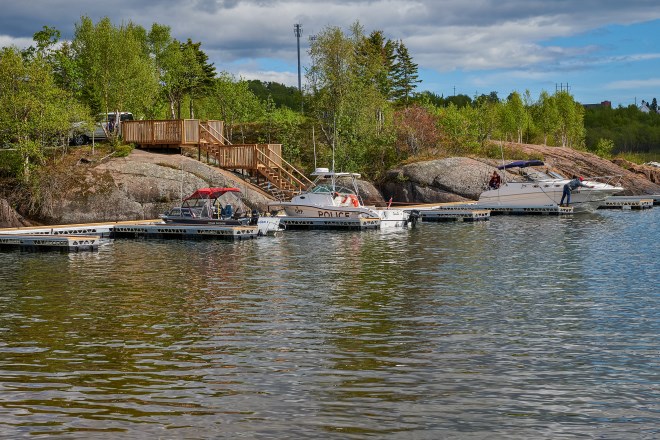 Boat launch and docks