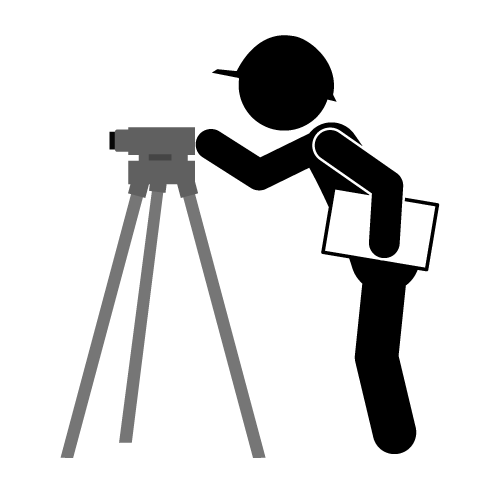 person surveying clip art