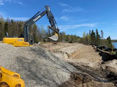 Excavator at work