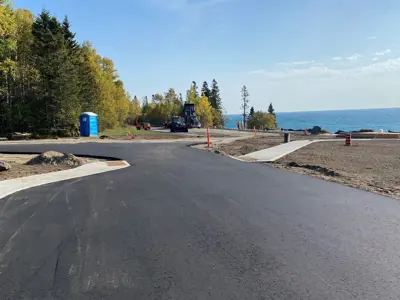 Sidewalks & parking lot