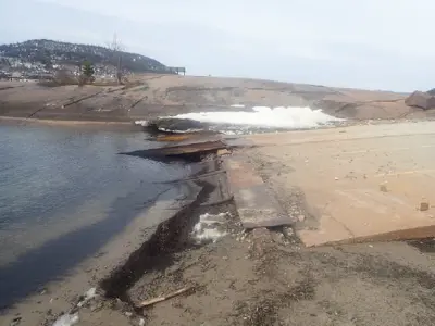 Ramp entering water